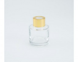 Gepersonaliseerd transparant rond parfumflesje (50 ml)